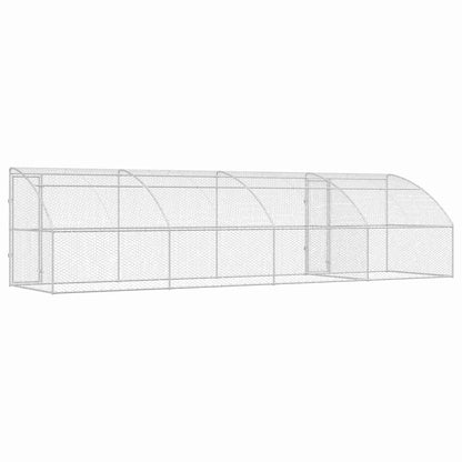 Cuccia per cani 4 pcs Argento 8 x 2 x 2 m Acciaio zincato | homemem39