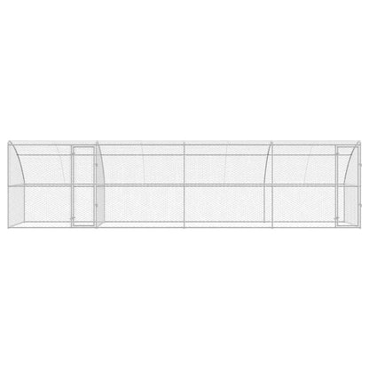 Cuccia per cani 4 pcs Argento 8 x 2 x 2 m Acciaio zincato | homemem39