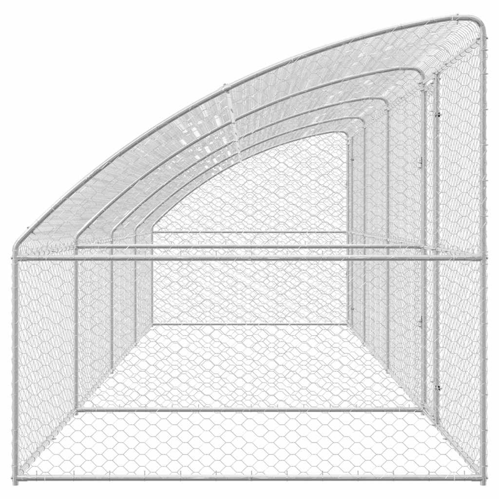 Cuccia per cani 4 pcs Argento 8 x 2 x 2 m Acciaio zincato | homemem39