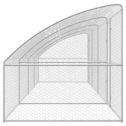 Cuccia per cani 4 pcs Argento 8 x 2 x 2 m Acciaio zincato | homemem39