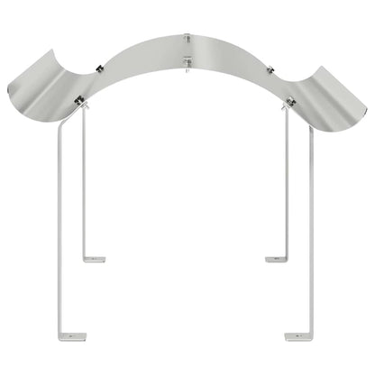 Cappello per Camino Argento 59.5 x 50 x 36.5 cm