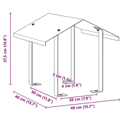 Cappa Camino Argento 40 x 40 x 37.5 cm Acciaio inossidabile