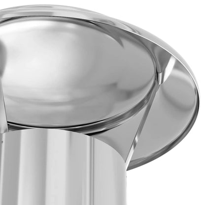 Estensione Camino Argento 25 x 25 x 65 cm Acciaio inossidabile