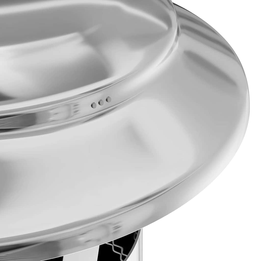 Estensione Camino Argento 25 x 25 x 65 cm Acciaio inossidabile