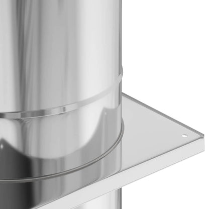 Estensione Camino Argento 35 x 35 x 65 cm Acciaio inossidabile | homemem39