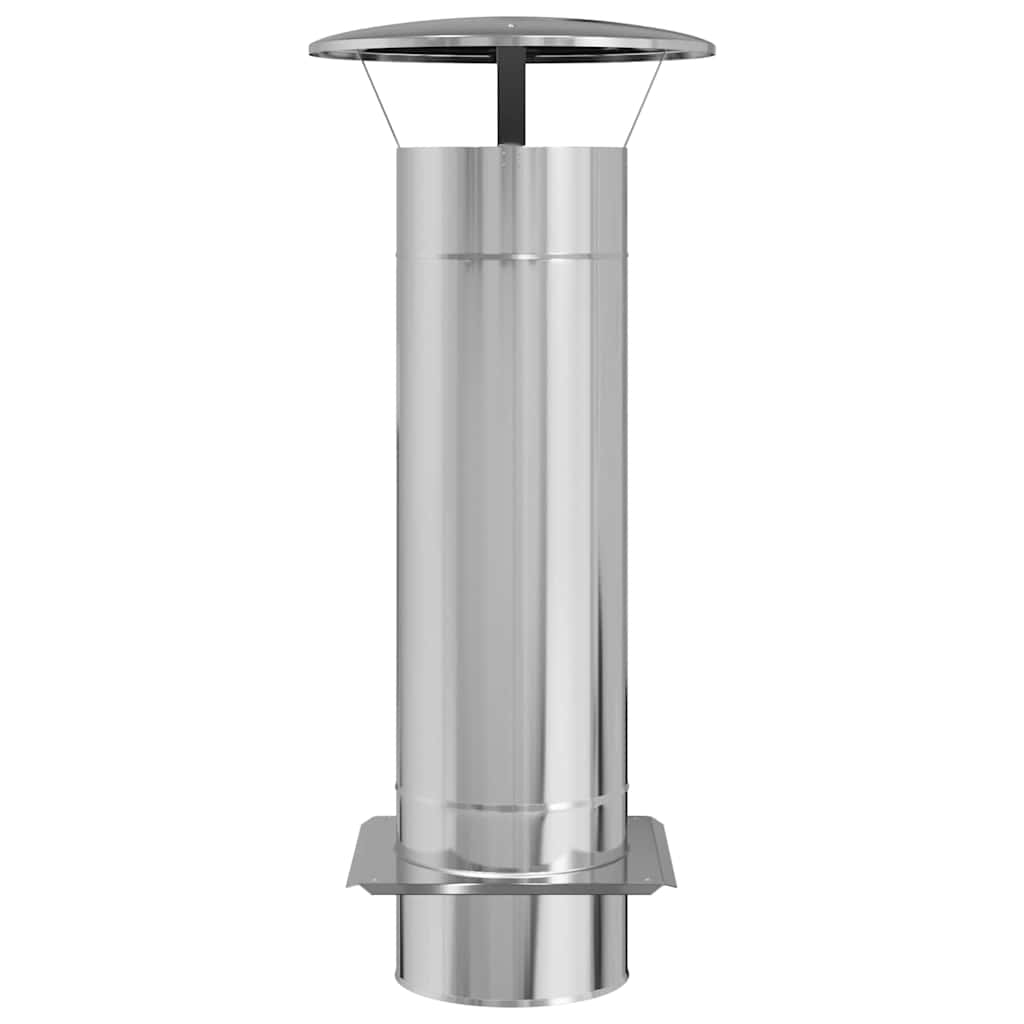 Estensione Camino Argento 35 x 35 x 82 cm Acciaio inossidabile