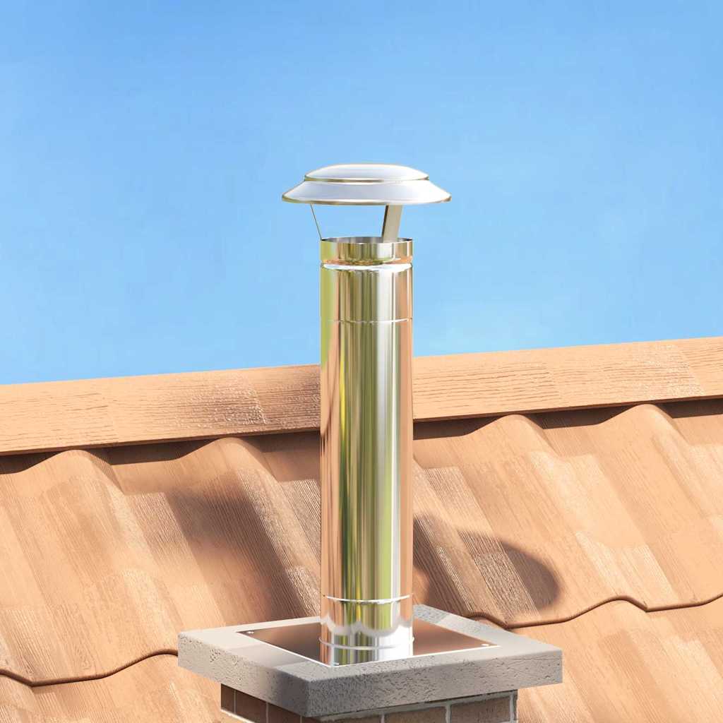 Copertura per Camino Argento 20 x 20 x 18 cm