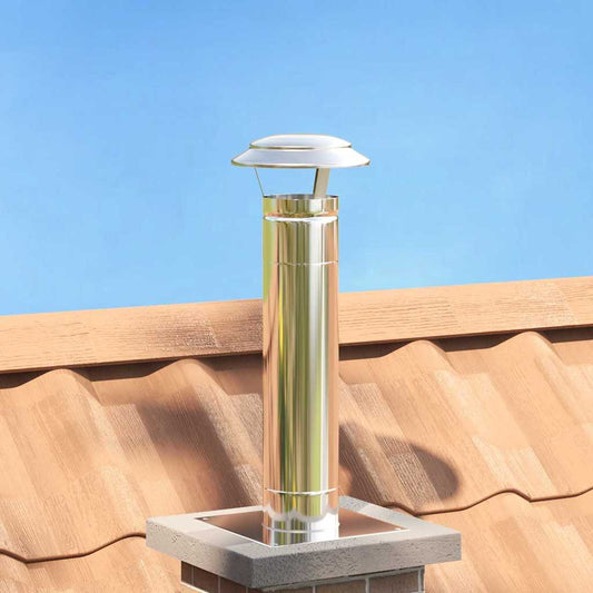 Copertura per Camino Argento 20 x 20 x 18 cm