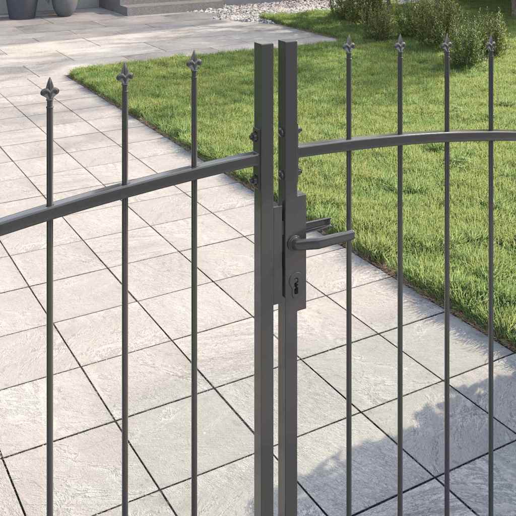 Cancello Doppio Woerden Grigio 299,5 x 149,5 cm Acciaio | homemem39
