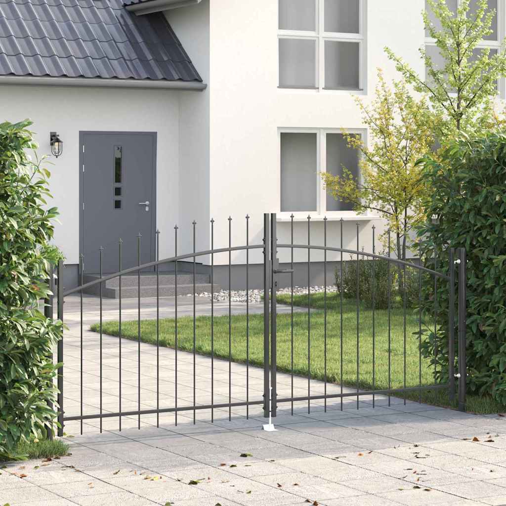 Cancello Doppio Woerden Grigio 299,5 x 149,5 cm Acciaio | homemem39