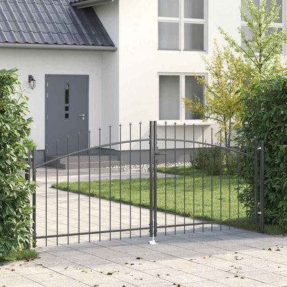 Cancello Doppio Woerden Grigio 299,5 x 174,5 cm Acciaio | homemem39