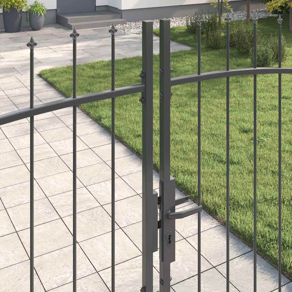 Cancello Doppio Woerden Grigio 299,5 x 224,5 cm Acciaio | homemem39
