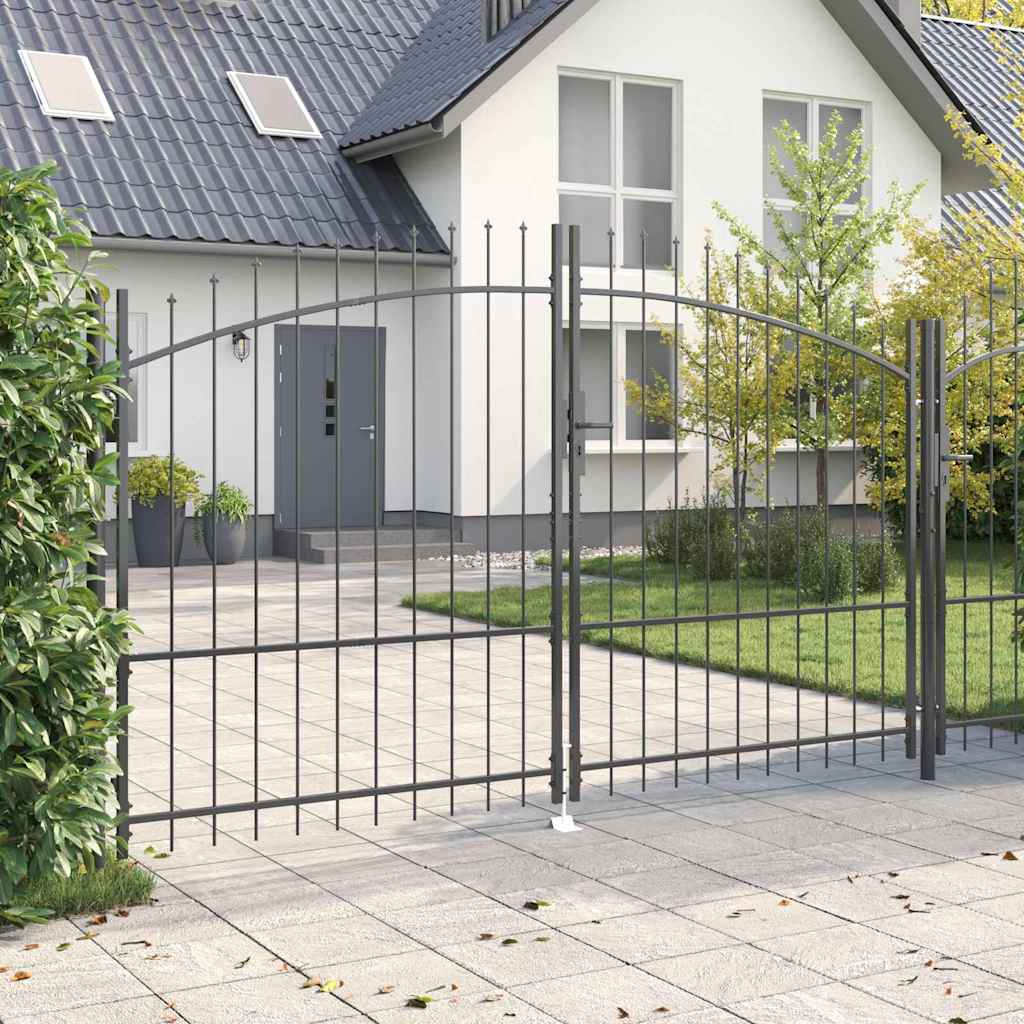Cancello Doppio Woerden Grigio 299,5 x 224,5 cm Acciaio | homemem39