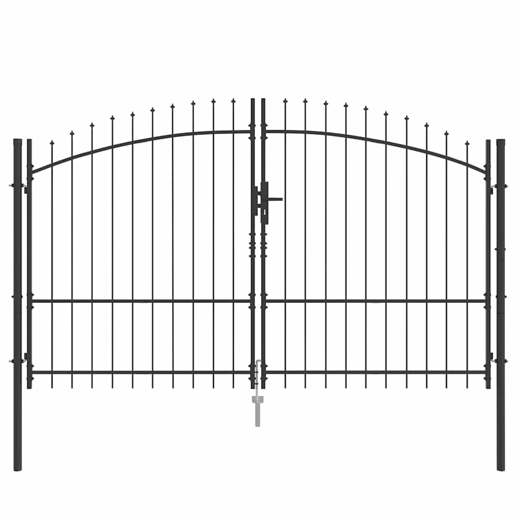 Cancello Doppio Woerden Grigio 299,5 x 224,5 cm Acciaio | homemem39