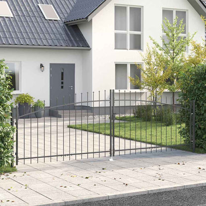 Cancello Doppio Woerden Grigio 400 x 174,5 cm Acciaio | homemem39