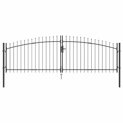 Cancello Doppio Woerden Grigio 400 x 174,5 cm Acciaio | homemem39