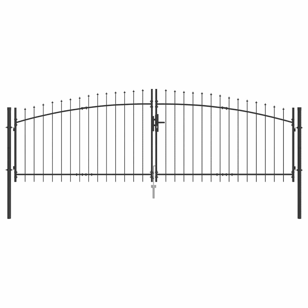 Cancello Doppio Woerden Grigio 400 x 199.5 cm Acciaio | homemem39