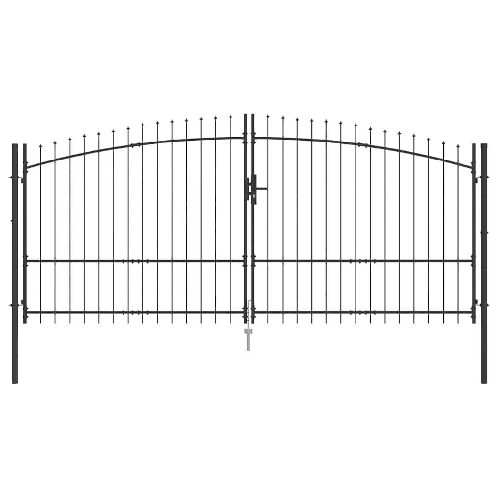 Cancello Doppio Woerden Grigio 400 x 224,5 cm Acciaio | homemem39