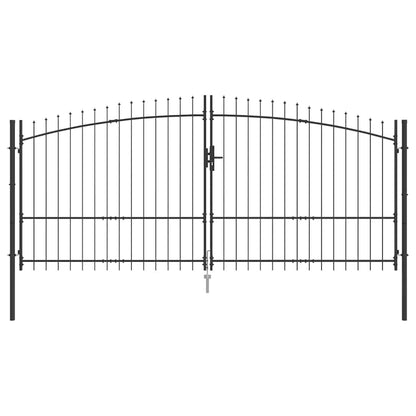 Cancello Doppio Woerden Grigio 400 x 224,5 cm Acciaio | homemem39