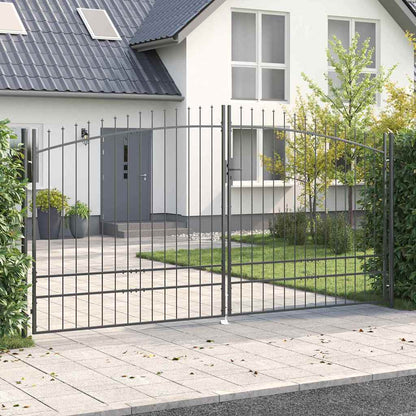 Cancello Doppio Woerden Grigio 400 x 249,5 cm Acciaio | homemem39