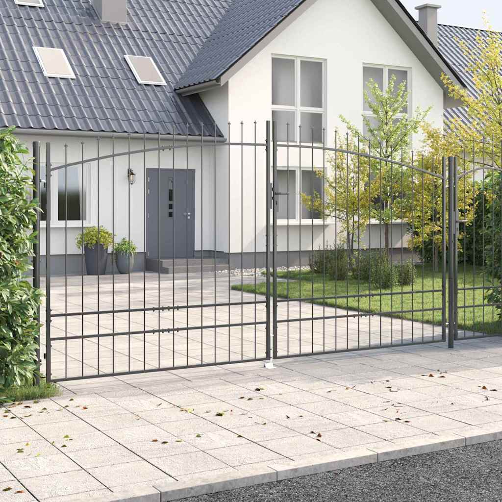 Cancello Doppio Woerden Grigio 400 x 249,5 cm Acciaio | homemem39
