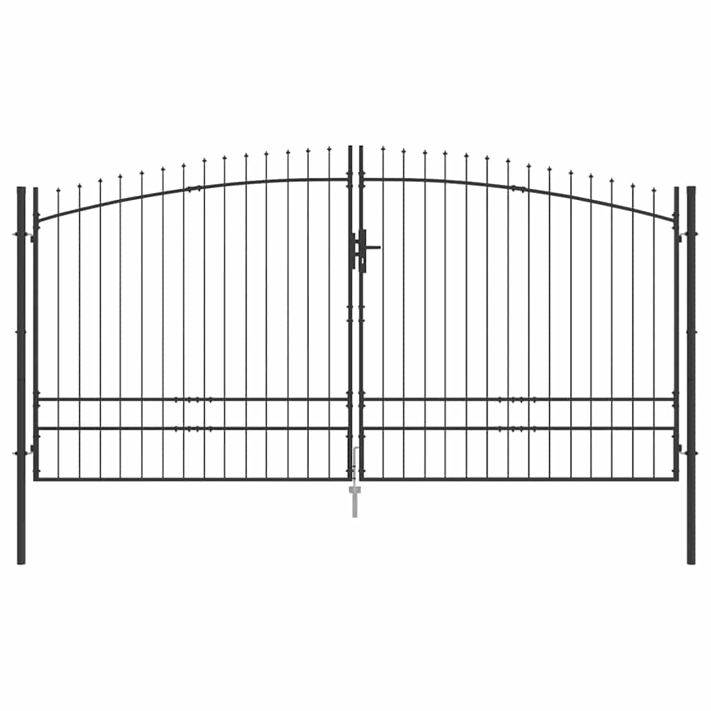 Cancello Doppio Woerden Grigio 400 x 249,5 cm Acciaio | homemem39