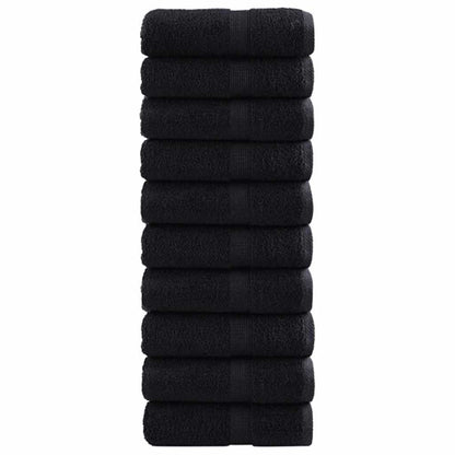 Asciugamano per Ospiti SOLUND 50 pz Nero 30 x 30 cm 550 gsm | homemem39