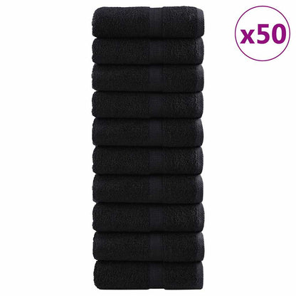 Asciugamano per Ospiti SOLUND 50 pz Nero 30 x 50 cm 550 gsm | homemem39