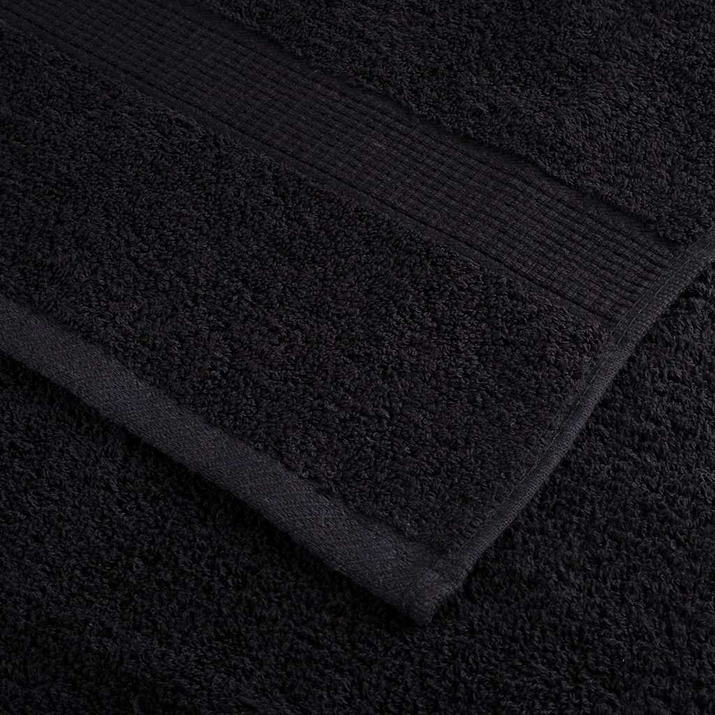 Asciugamani per Ospiti 600 gsm SOLUND 25 pcs Nero 100 x 150 cm
