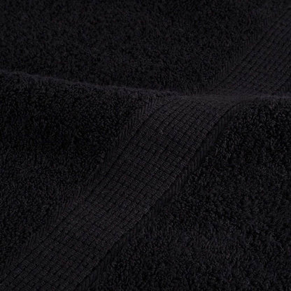 Asciugamano per Ospiti SOLUND 25 pz Nero 80 x 200 cm 550 gsm | homemem39