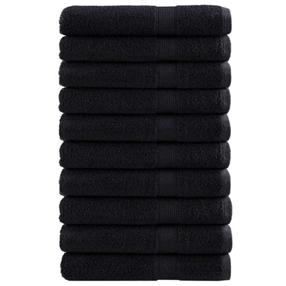 Asciugamano per Ospiti SOLUND 25 pz Nero 80 x 200 cm 550 gsm | homemem39