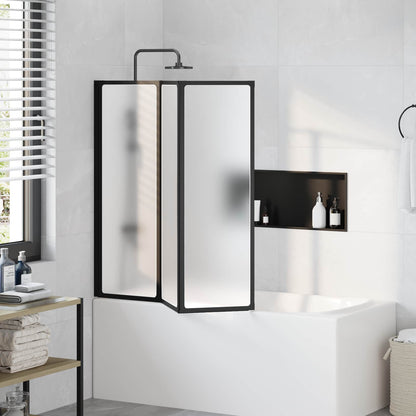 Parete doccia Nero 120 x 2 x 117 cm Alluminio e PP | homemem39