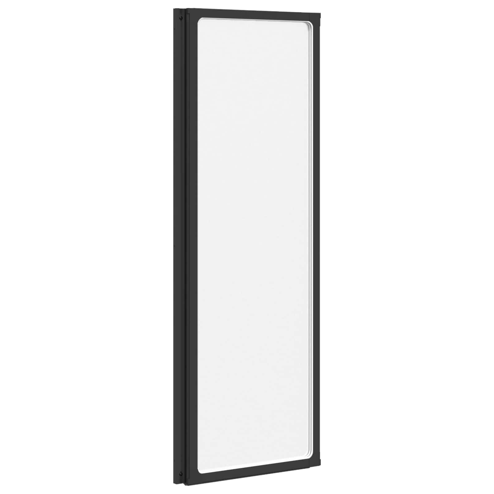 Parete doccia Nero 120 x 2 x 117 cm Alluminio e PP | homemem39