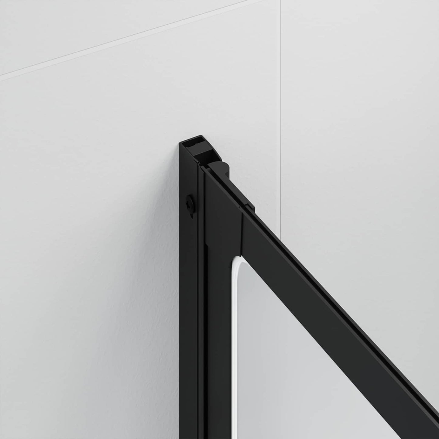 Parete doccia Nero 168 x 140 cm Alluminio | homemem39