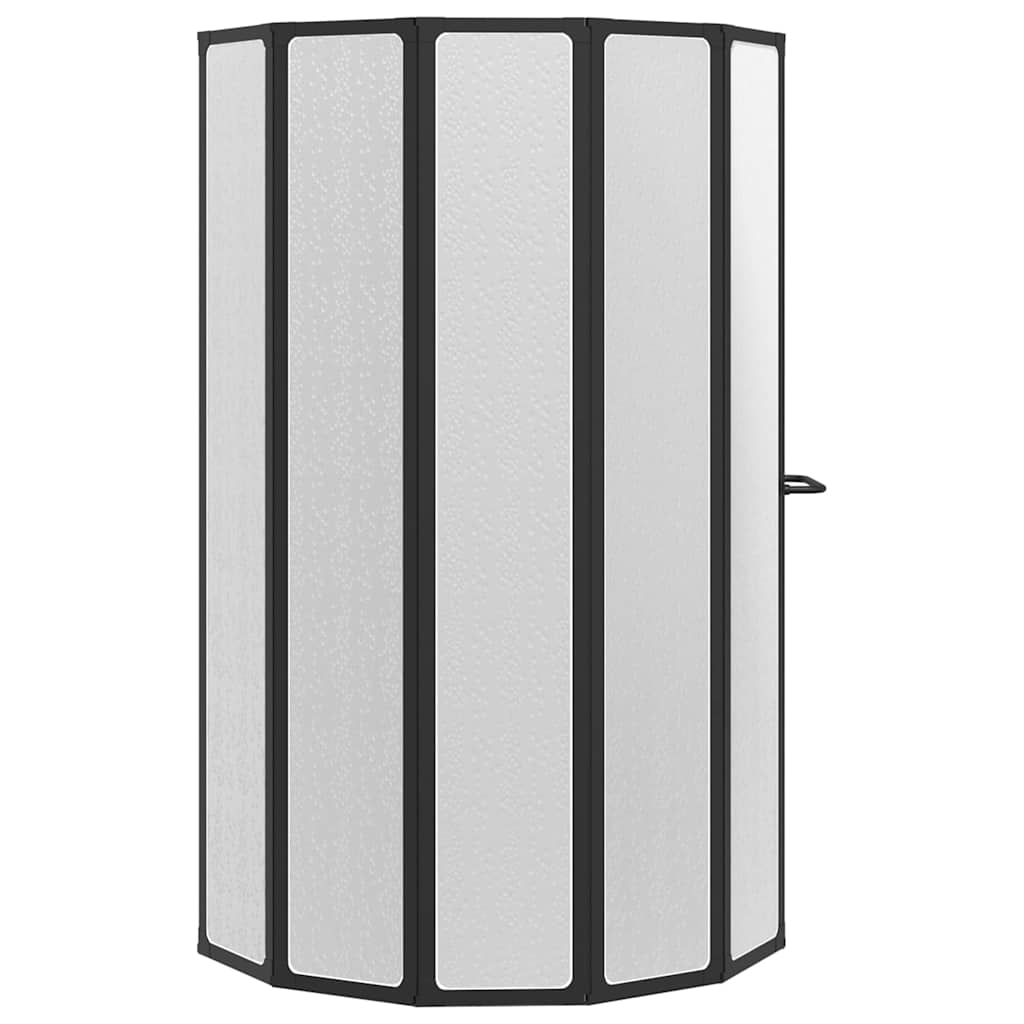 Parete doccia Altro Nero 168 x 140 cm Alluminio