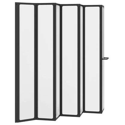 Parete doccia Nero 168 x 140 cm Alluminio | homemem39