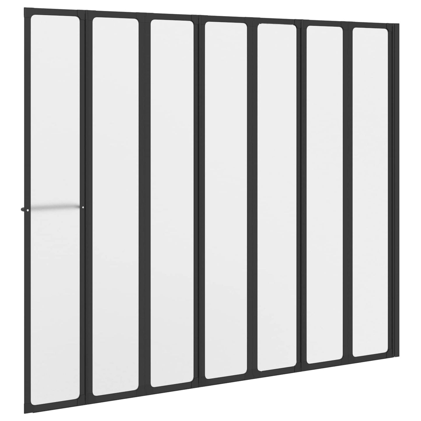 Parete doccia Nero 168 x 140 cm Alluminio | homemem39