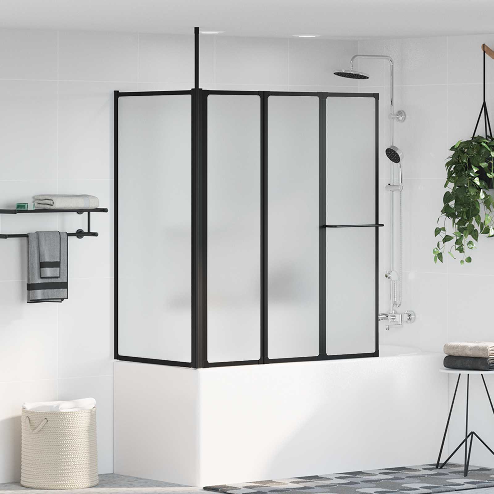 Parete doccia Bianco 120 x 70 x 137 cm Alluminio | homemem39