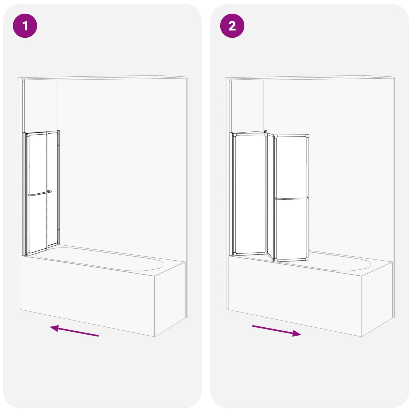Parete doccia Bianco 120 x 70 x 137 cm Alluminio | homemem39