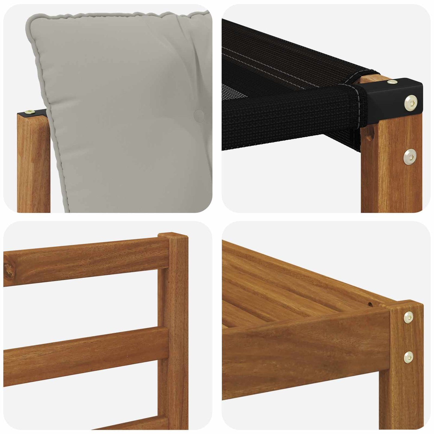 Set di divani da esterno 5 pcs Grigio Naturale e Chiaro | homemem39