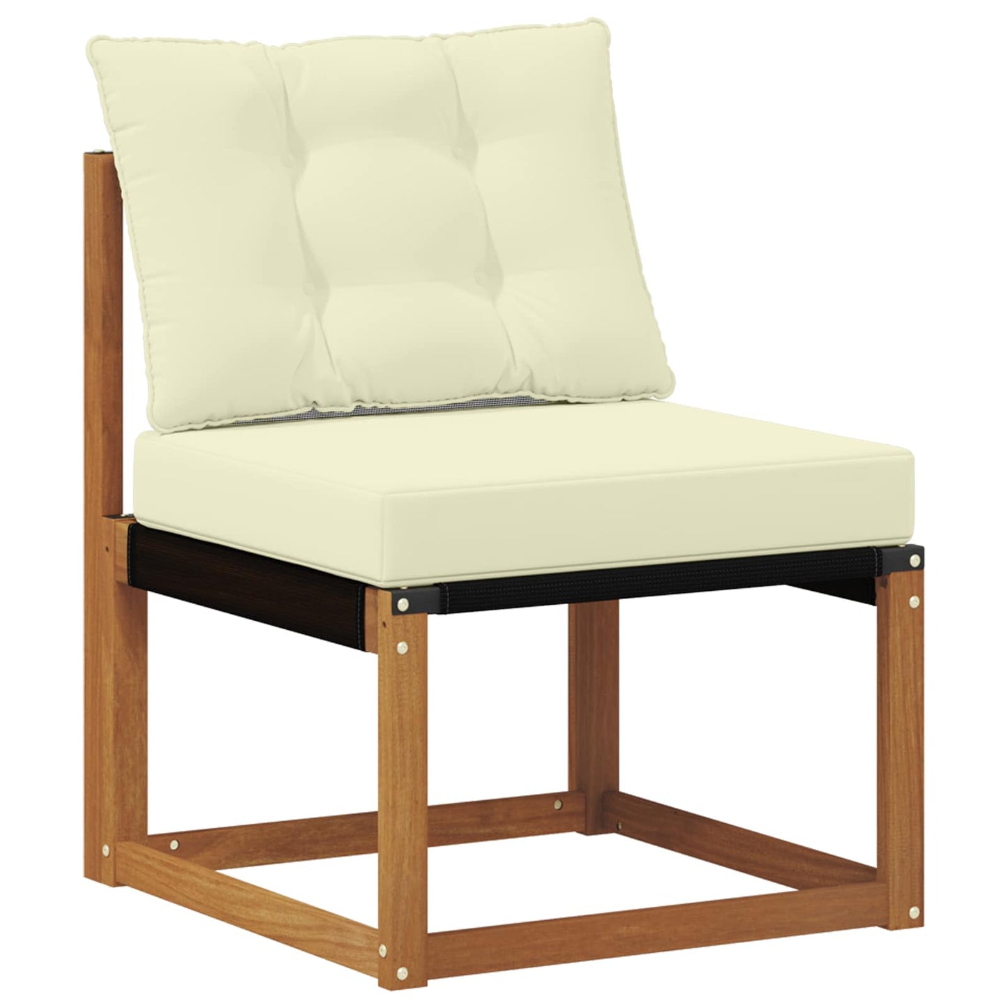 Set di divani da esterno con cuscino 8 pcs Naturale e Crema | homemem39