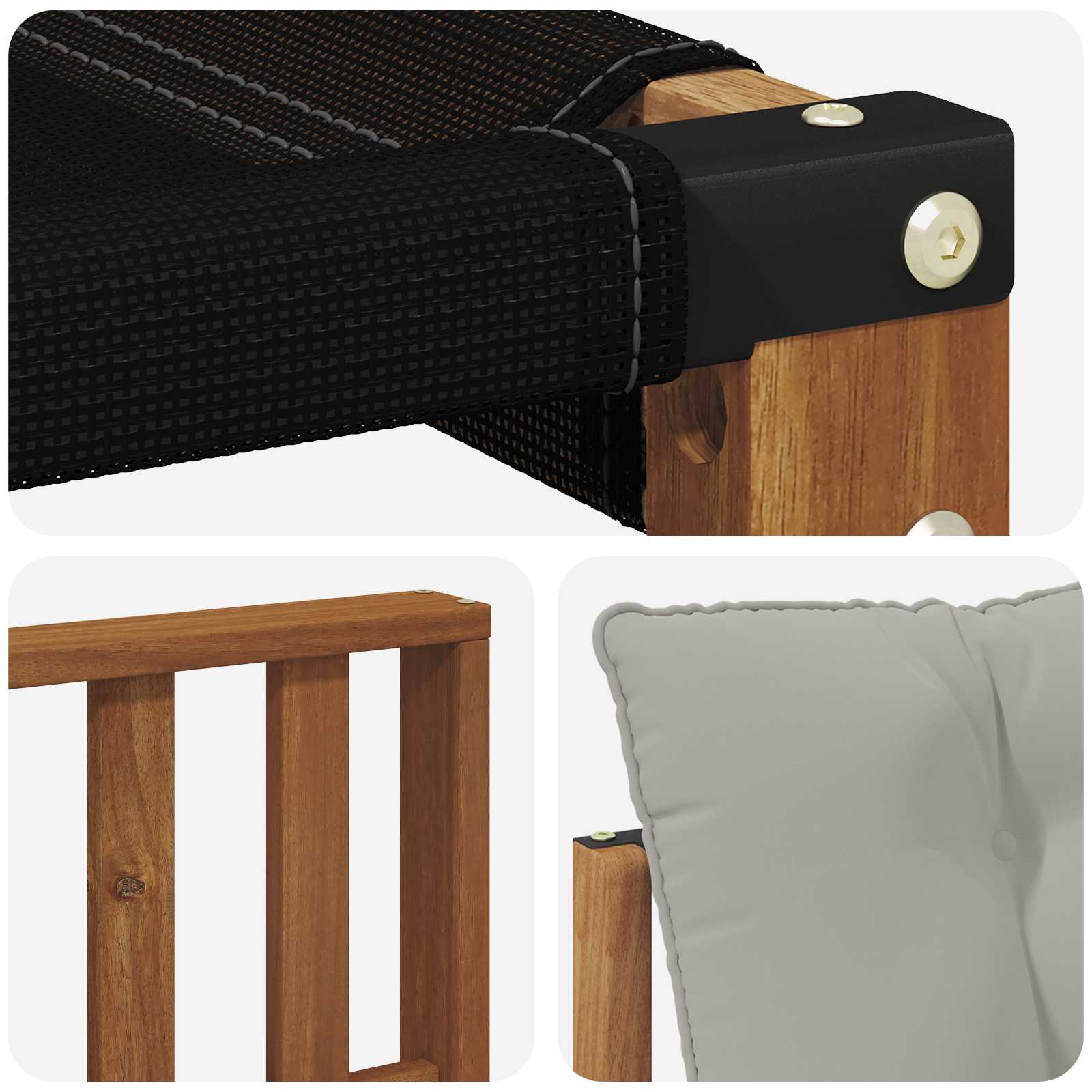 Set di divani da esterno 8 pcs Grigio Naturale e Chiaro | homemem39