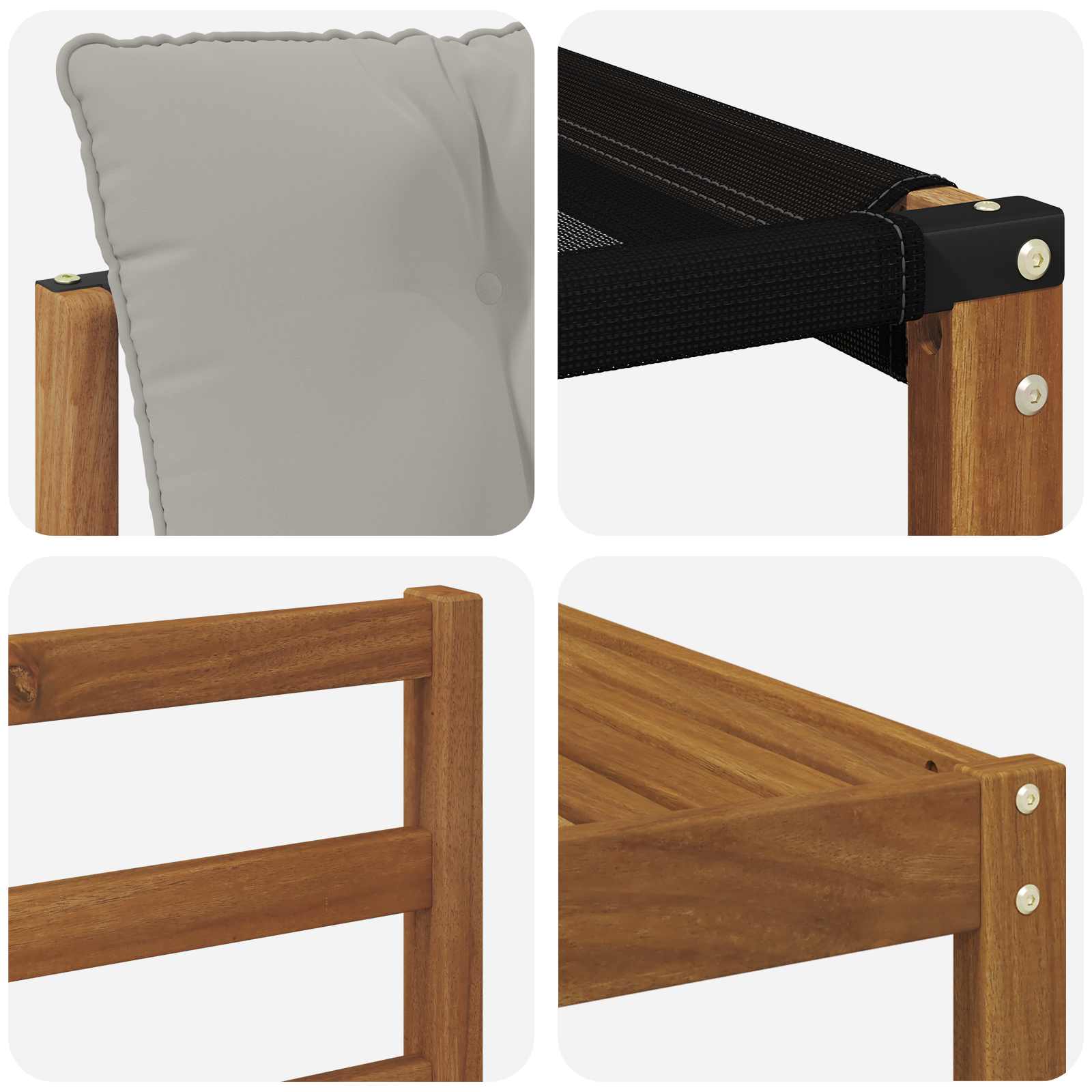 Set di divani da esterno 9 pcs Grigio Naturale e Chiaro | homemem39