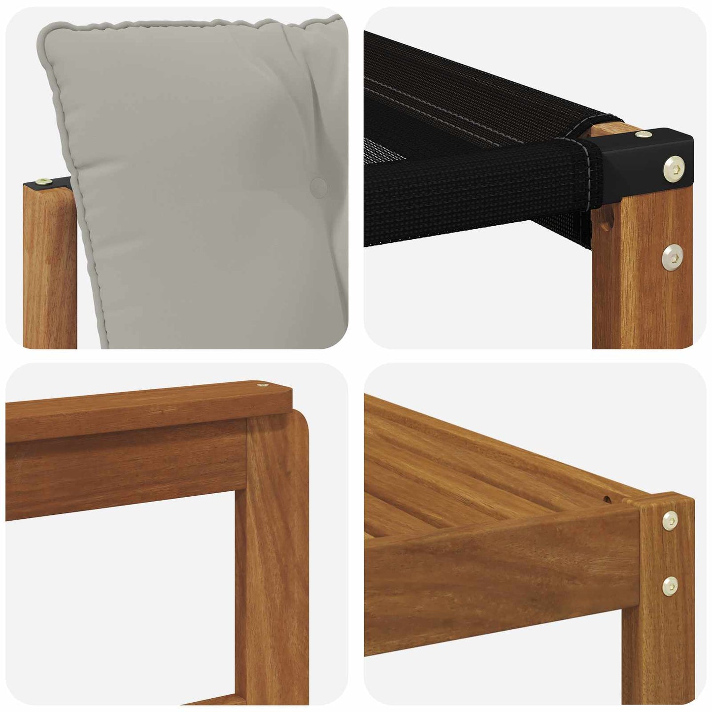 Set di divani da esterno 9 pcs Grigio Naturale e Chiaro | homemem39