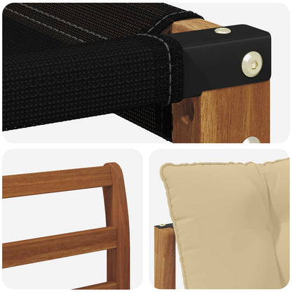 Set di divani da esterno con cuscino 7 pcs Naturale e Beige | homemem39