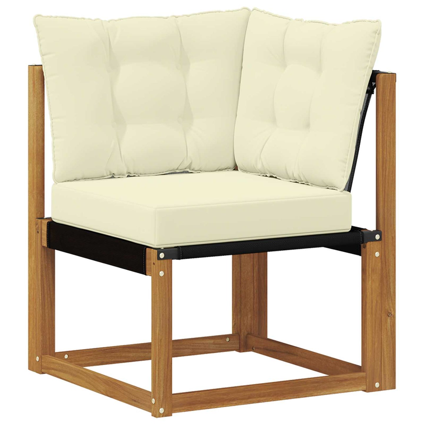 Set di divani da esterno con cuscino 8 pcs Naturale e Crema | homemem39