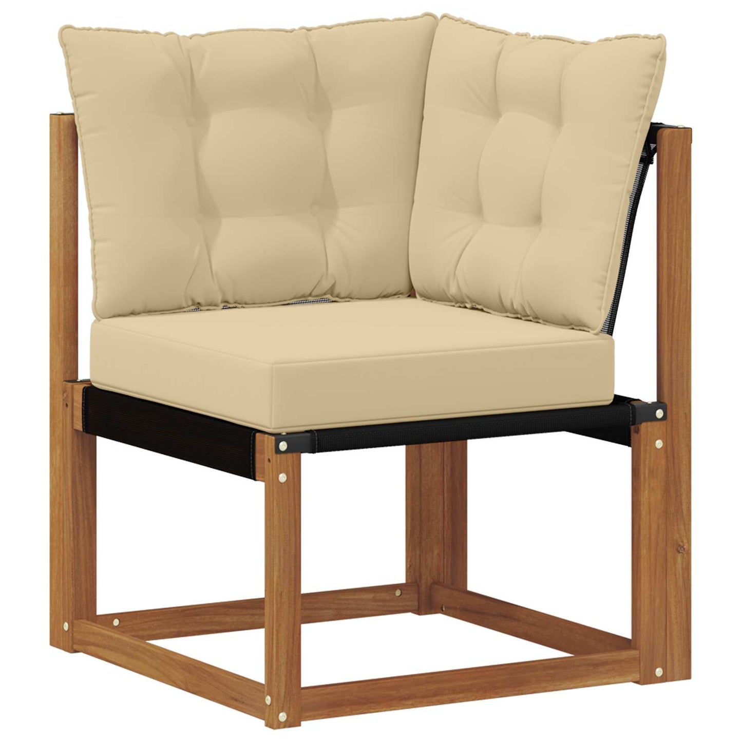 Set di divani da esterno con cuscino 10 pcs Naturale e Beige | homemem39