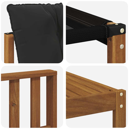 Set di divani da esterno con cuscino 10 pcs Naturale e Nero