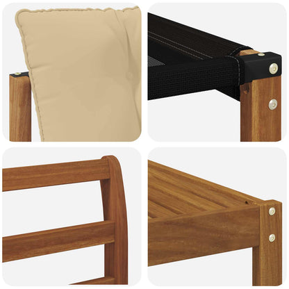 Set di divani da esterno con cuscino 10 pcs Naturale e Beige