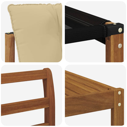 Set di divani da esterno con cuscino 7 pcs Naturale e Beige